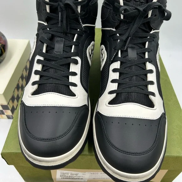 Men's Gucci Mac 80 high top leather Other sneakers size 13 made in Italy - Picture 11 of 11